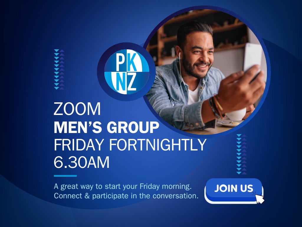 Join our online men's group Friday fortnightly on Zoom