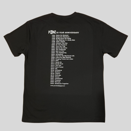 PK 30 Year Anniversary T-shirt back