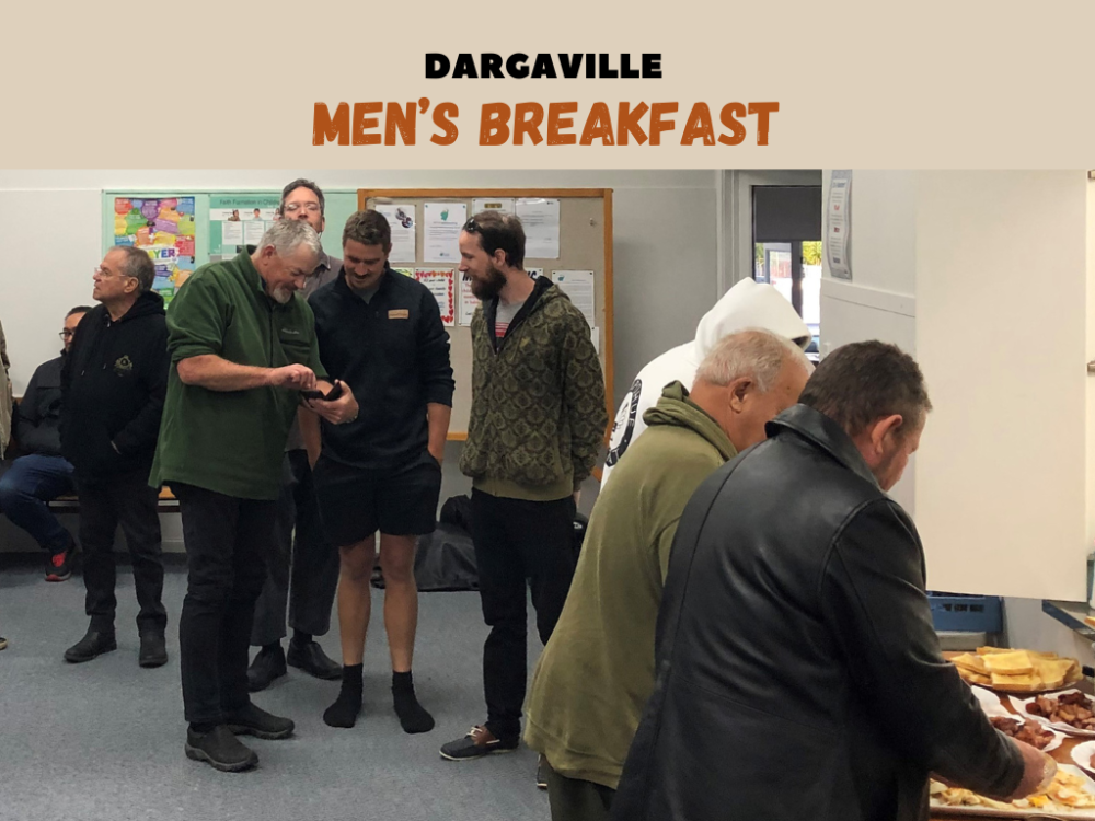 Dargaville men’s breakfast event with great food, discussion, encouragment