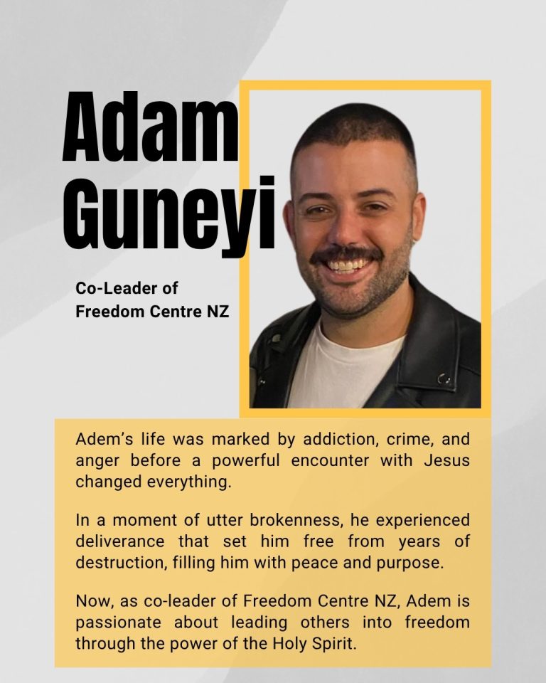 PK Event Speaker Adem Guneyi Adem Guneyi has a radical transformation story and is co-leader of Freedom Centre NZ.