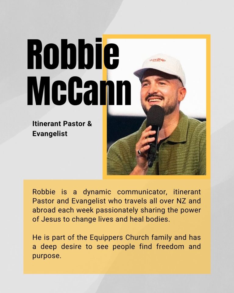 PK Event Speaker Robbie McCann Robbie McCann is a dynamic communicator, itinerant pastor and evangelist.