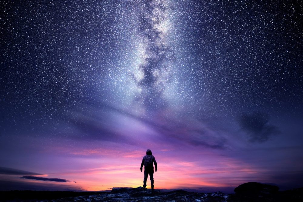 Look to God to bring justice, Let the Lord be magnified, vindication, milky way, stars, God the Creator,