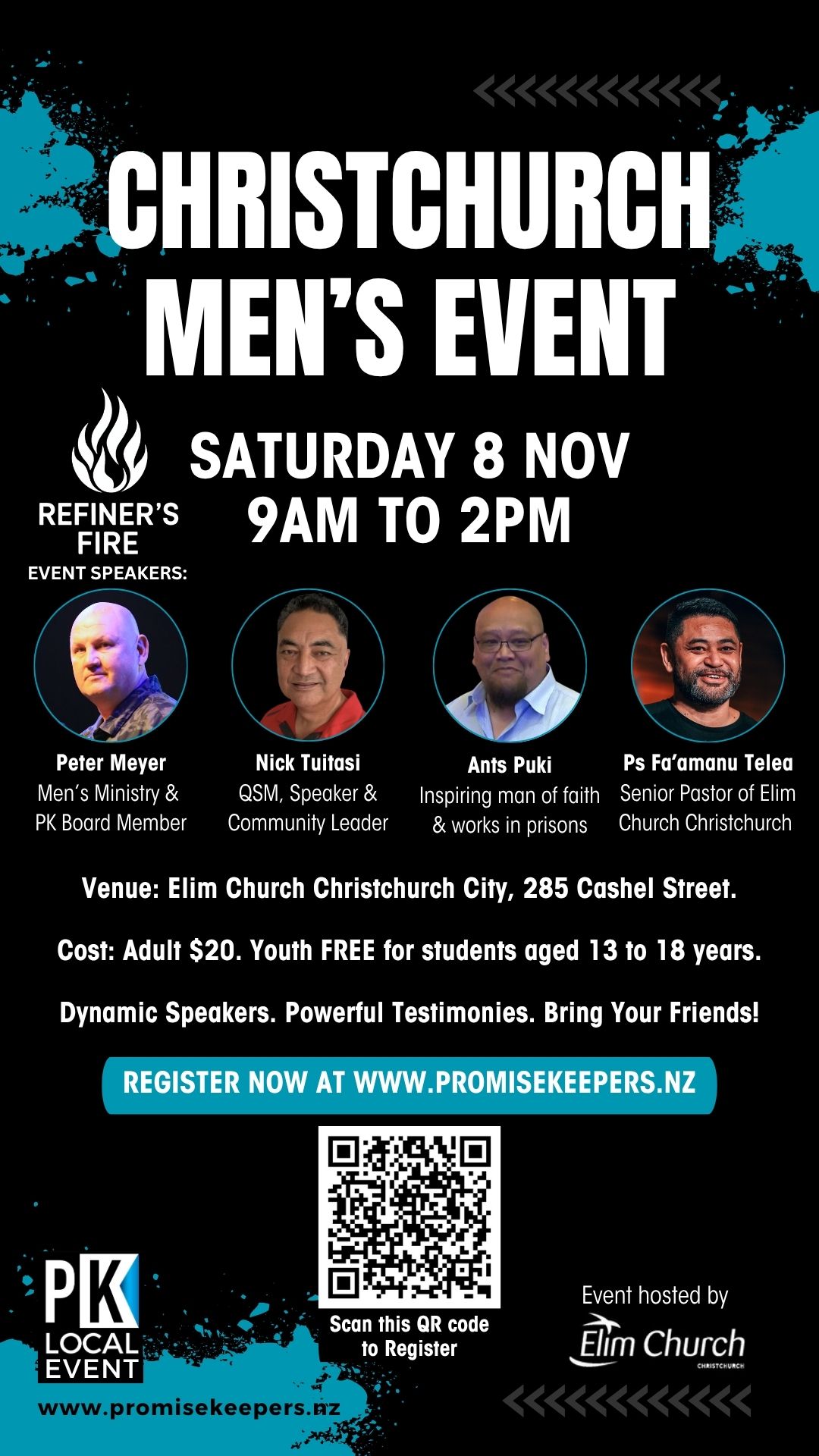 Christchurch PK Men's Event Saturday 8 Nov 2025