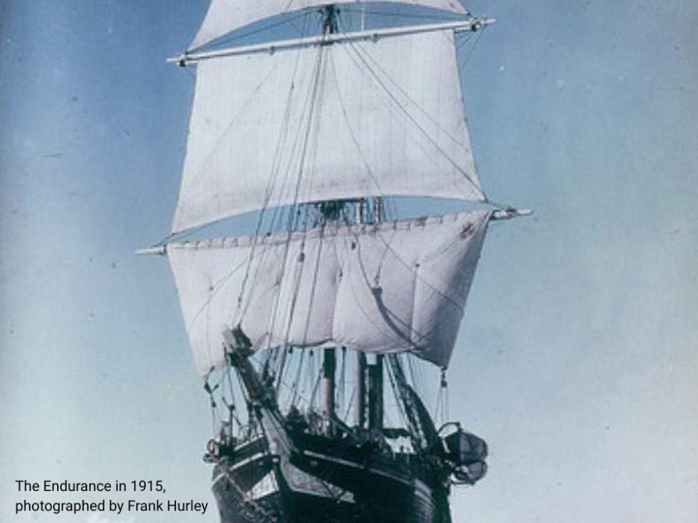 The Endurance, 1915, photographed by Frank Hurley