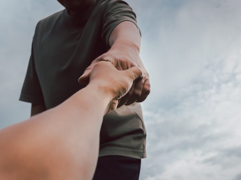 If you fall down, a great friend will help lift you back up. This is what a men's group should aim to be like.