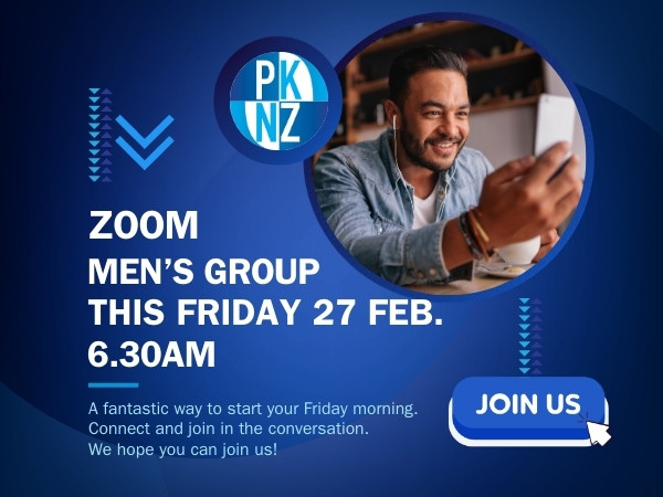 join the PK men's zoom group