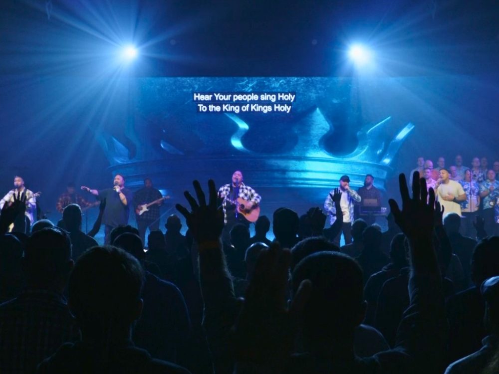 It's awesome singing and praising the Lord with other men