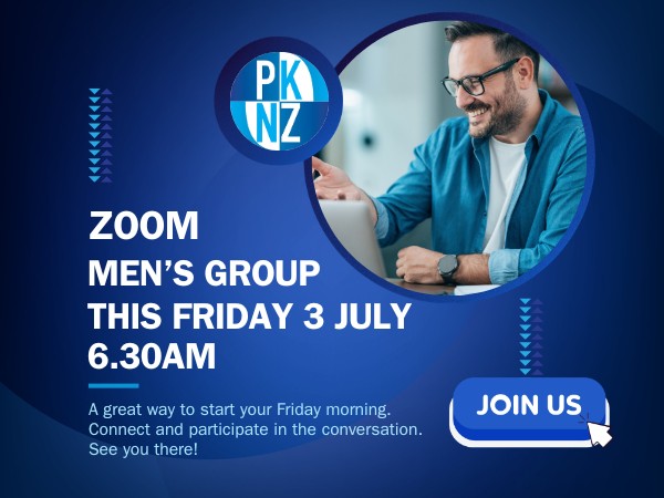 Join us for the men's zoom group this Friday