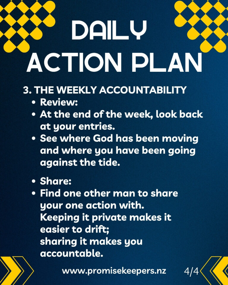 Review and see where God has been moving in your life and where you have been going against the tide.